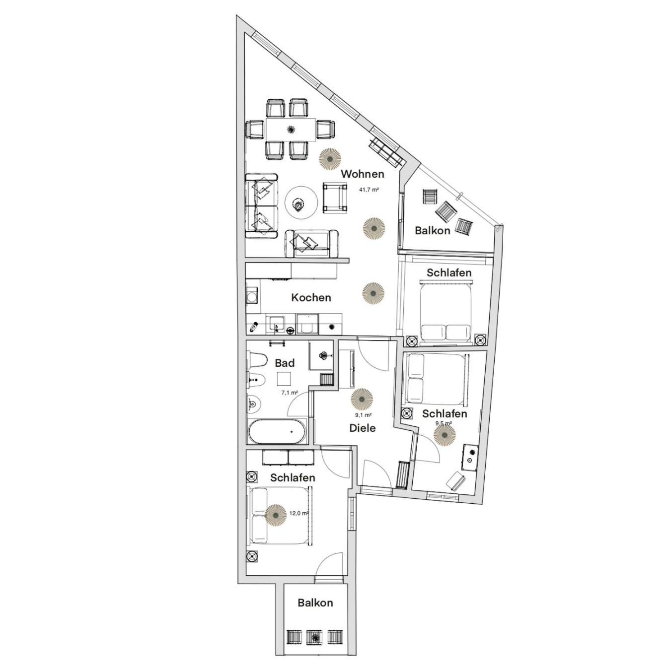 Pineapple Apartments Palais Am Neumarkt - 90 Qm - 1X Free Parking Dresden Dış mekan fotoğraf